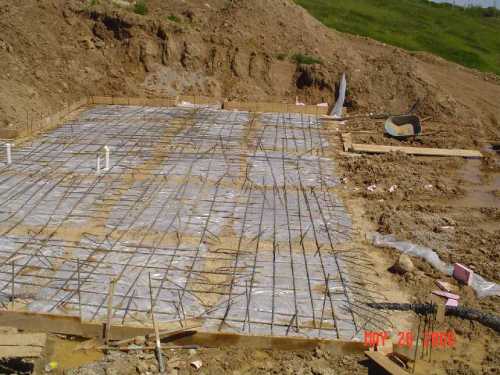 new-home-project -- concrete placement readiness for basement slab  -- picture 2