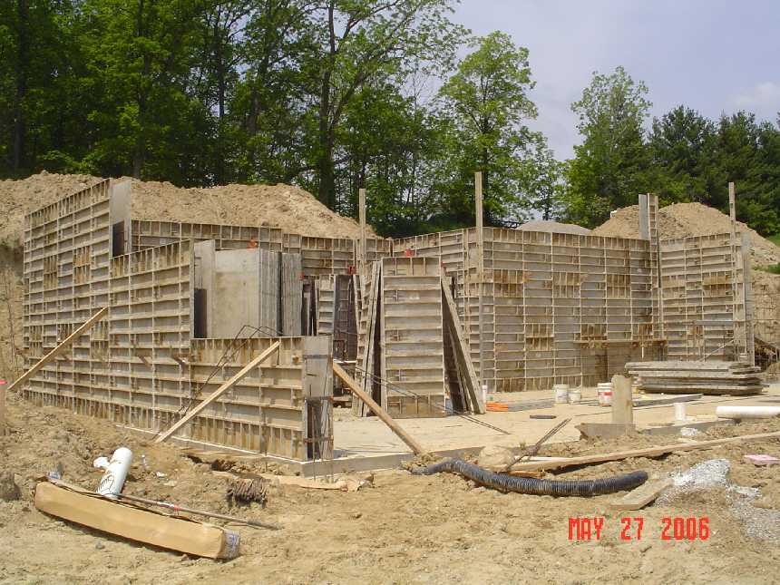 new-home-project -- concrete placement readiness for basement walls  -- picture 2