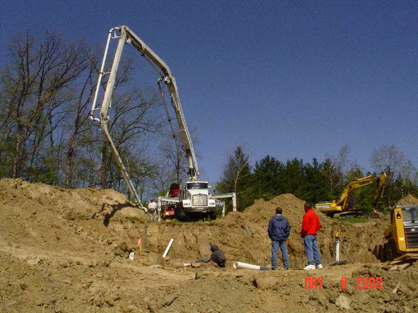 new-home-project -- concrete placement in foundation grade beams -- picture 6