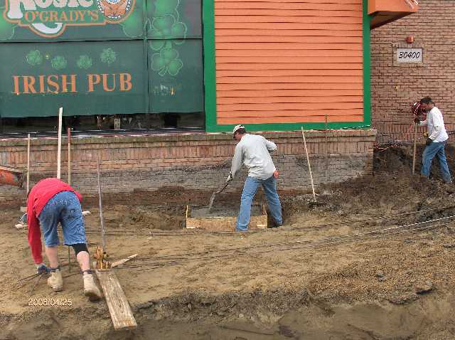 Rosie-O-Gradys-In-Chesterfield-Twp-Michigan_Concrete-In-Footings-For-Building-Addition-Picture-2